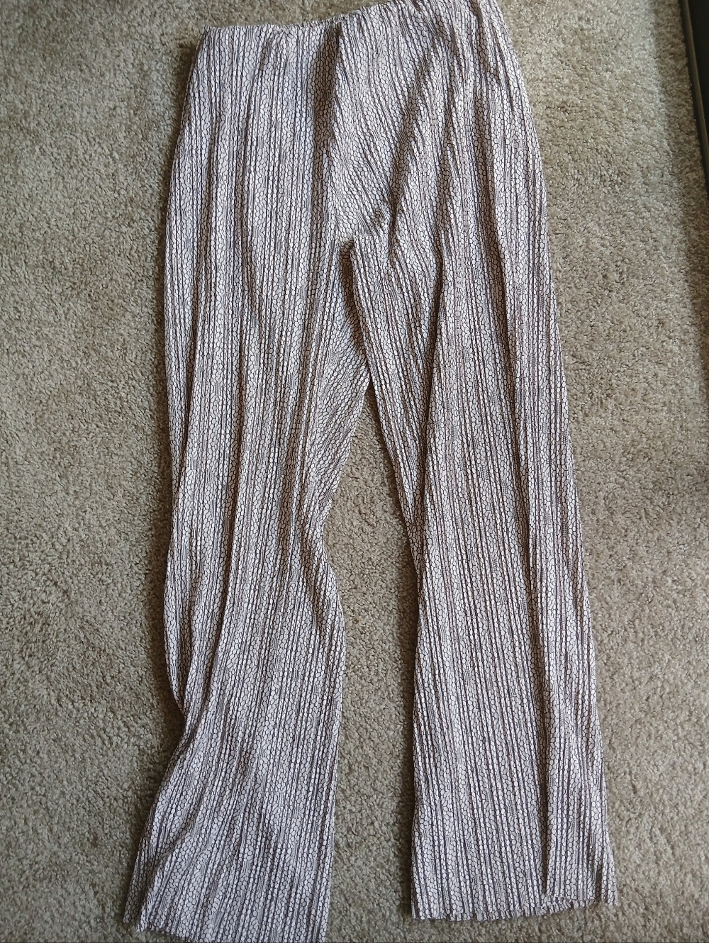 Zara Lightweight Textured Wide-Leg Pants